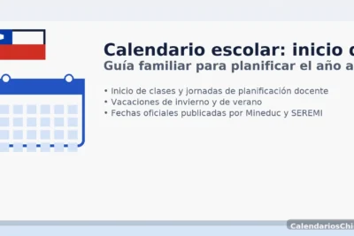 Calendario escolar de Chile: inicio de clases, vacaciones de invierno y de verano