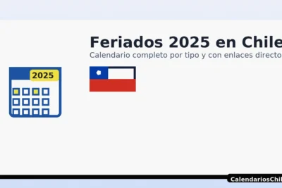 Feriados 2025 en Chile: calendario completo por tipo con enlaces — CalendariosChile.com Días irrenunciables 2025