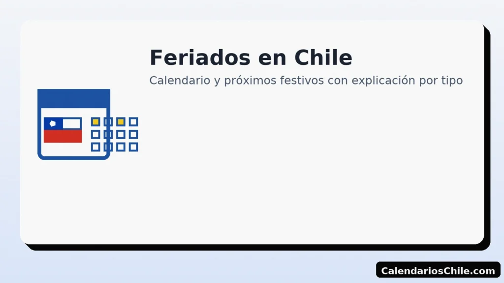 Feriados en Chile: calendario y próximos festivos con explicación por tipo