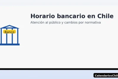 Horario bancario en Chile: atención al público y cambios por normativa — CalendariosChile.com Horario estándar (9:00–14:00)