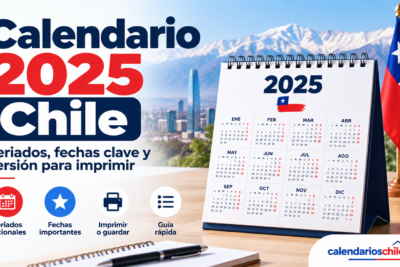 Calendario 2025 de Chile