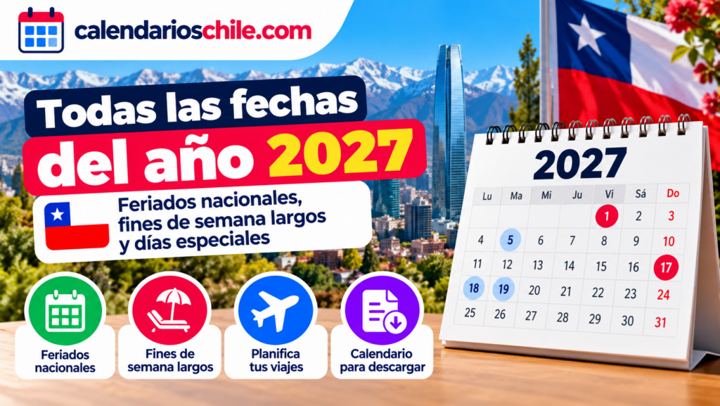 Calendario 2027 de Chile