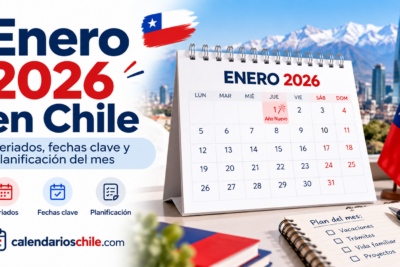 Calendario de enero en Chile