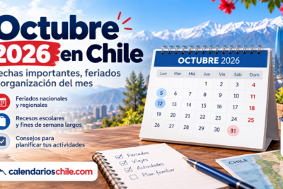 Calendario de octubre en Chile