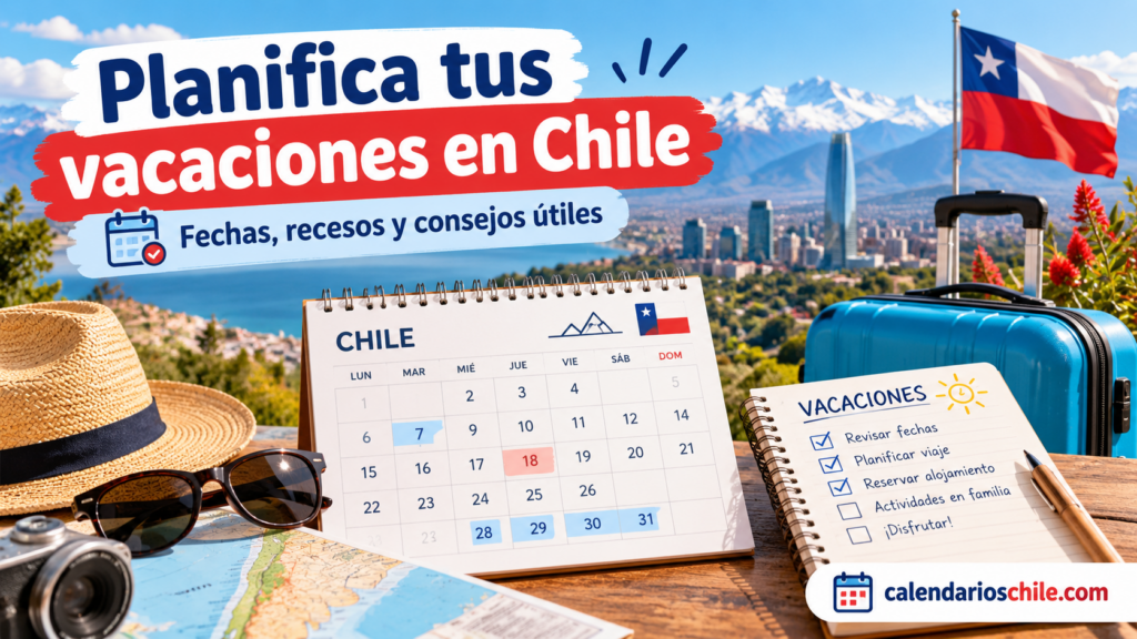 Calendario de vacaciones en Chile