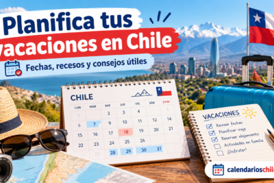 Calendario de vacaciones en Chile