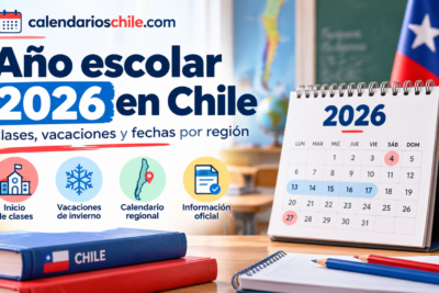 Año escolar 2026 en Chile con inicio de clases, vacaciones de invierno y fechas por región