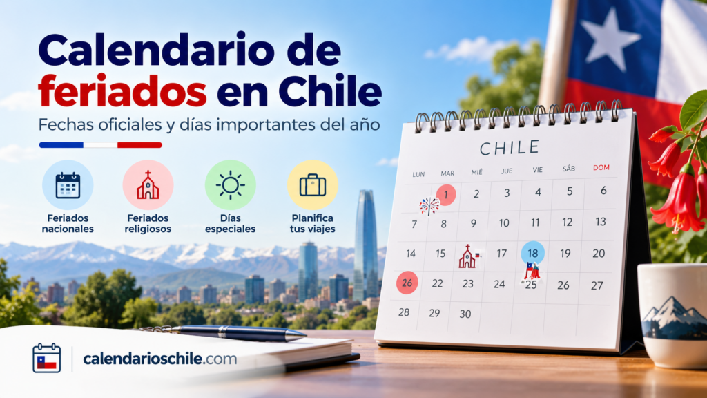 Alt recomendado: **Calendario de feriados en Chile con fechas oficiales, días especiales y planificación anual**