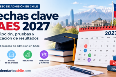 Fechas clave de la PAES 2027 en Chile, calendario de inscripción, rendición de pruebas, resultados y postulación universitaria.