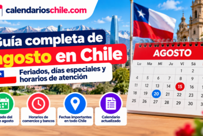 Fechas importantes de agosto en Chile, feriado del 15 de agosto y días especiales